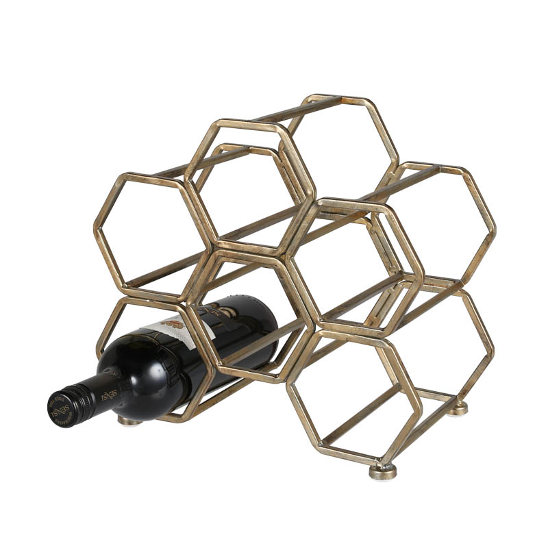 K19-0116AGD/HONEYCOMB WINE RACK ANTIQUE GOLD/DULTON/ダルトン/ワインラック